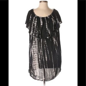 Raviya Tie dye Smocked OTS Coverup Dress NWT Small